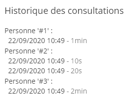 Historique des consultations du devis sur Axonaut