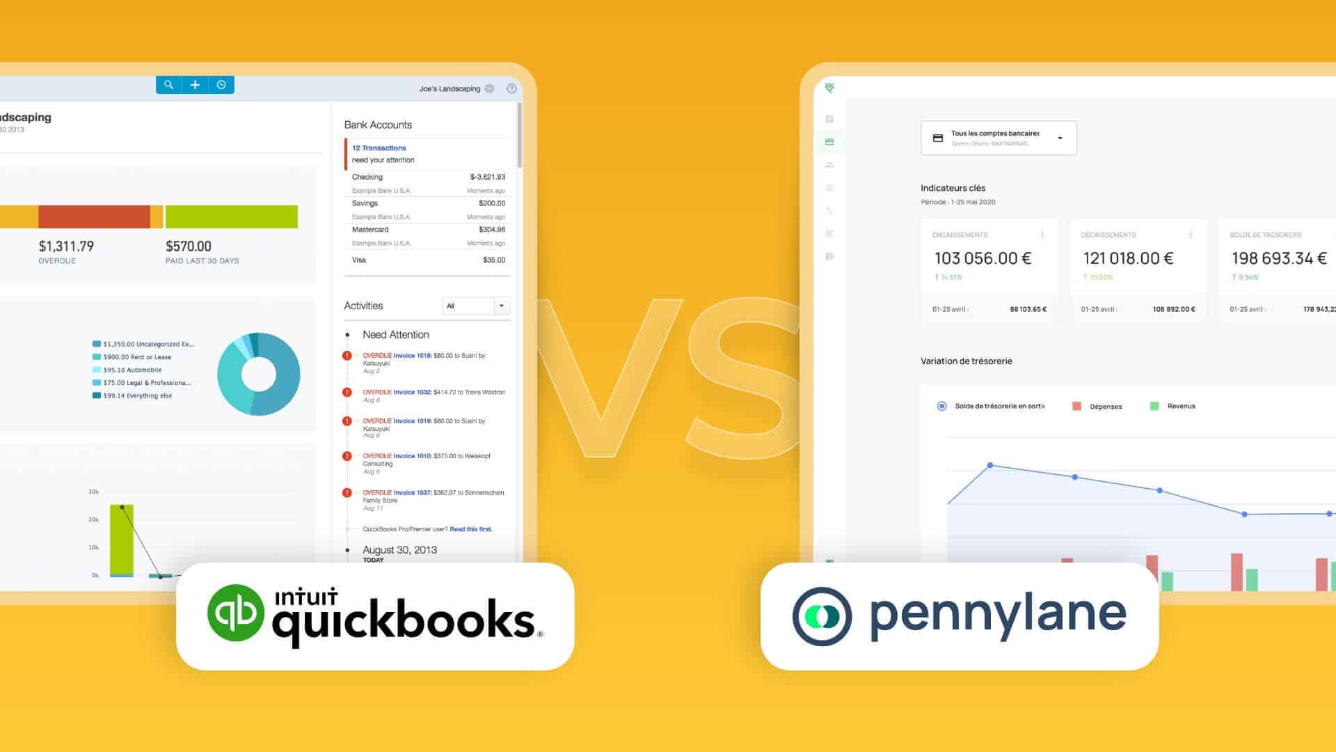 alternatives à quickbooks : Quickbooks vs Pennylane
