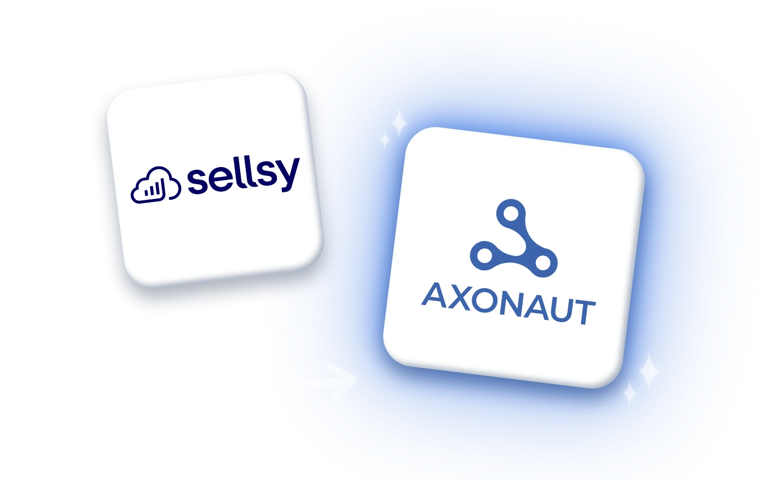 Illustrations avec les logos de Axonaut et de Sellsy