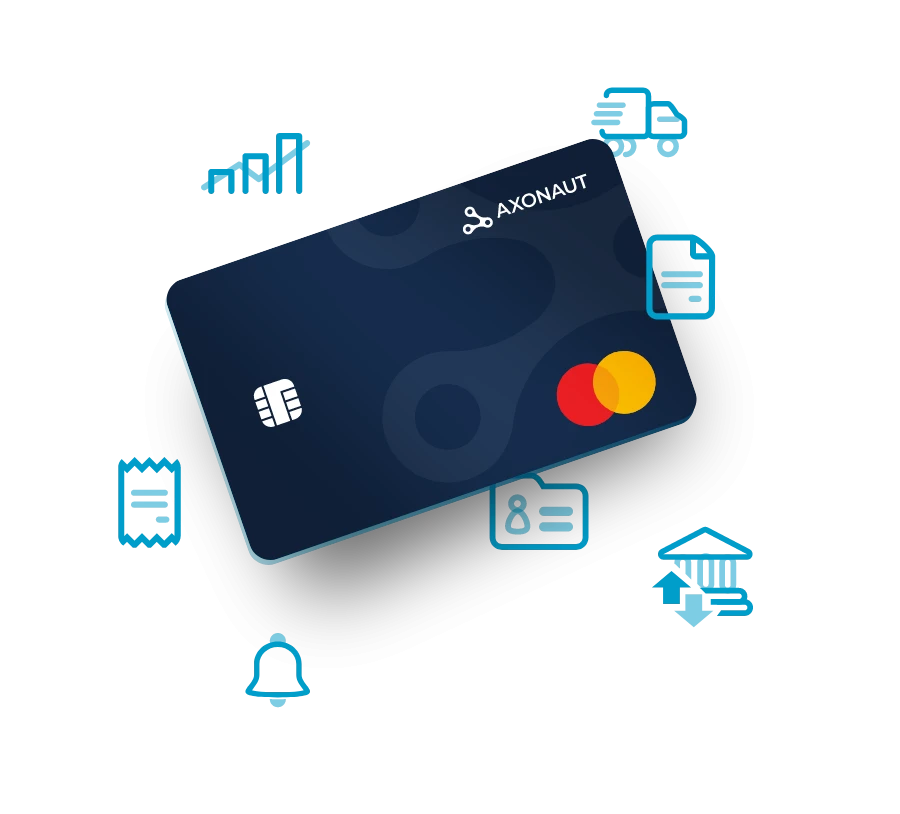 Illustration de la carte Mastercard du compte Pro